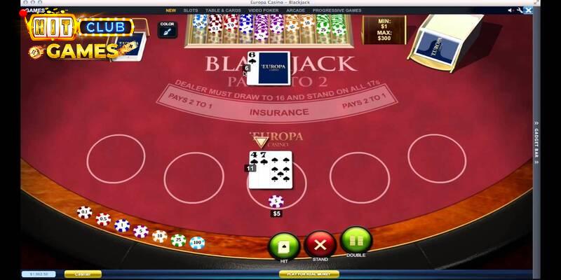 Luật chơi blackjack đầy kịch tính tại Hitclub