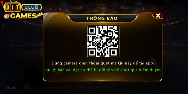 Quét mã để tải app rồi đăng ký tài khoản bằng điện thoại 